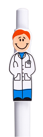 Шариковая ручка Medic, белая.