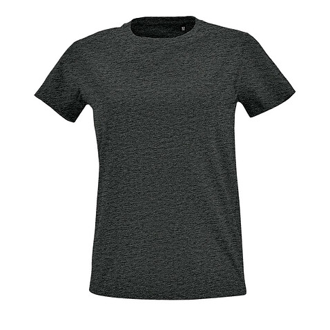 Футболка женская Imperial Fit Women, черный меланж, S
