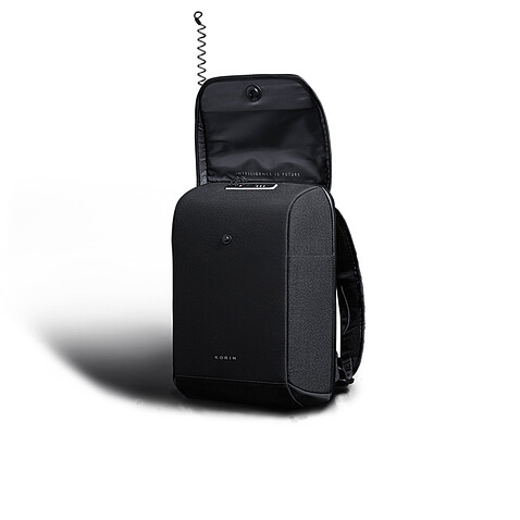Рюкзак KORIN ClickPack X 45х32х15,5 см, с клапаном, черный, черный