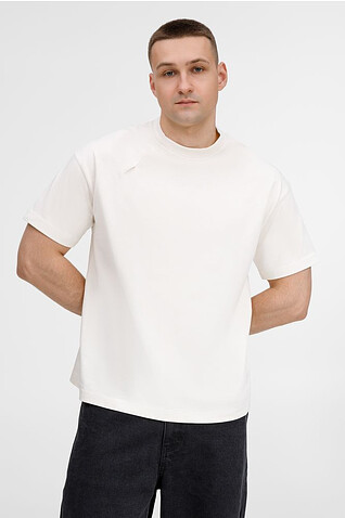 Футболка оверсайз унисекс Sinkopa, молочно-белая, XL/2XL