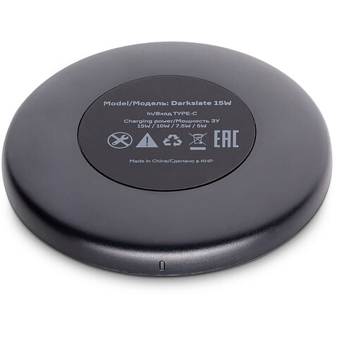 Беспроводное зарядное устройство Accesstyle Darkslate 15W,  черный