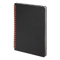 Набор подарочный FLAME: блокнот, ручка, кружка, черный, красный, 22 x 21,5 x 11 см