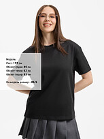 Футболка унисекс Durington, черная, XS/S
