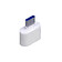 Универсальный адаптер USB Type-C папа Type-A мама, белый