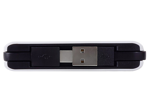 USB-хаб Hubix с коннектором 2-в-1 USB-C и USB-A, 2.0, белый