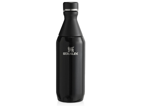 Бутылка для воды Stanley All Day Slim объемом 350 мл - черный глянцевый