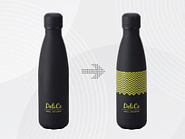 Вакуумная термобутылка Vacuum bottle C1, soft touch, 500 мл, черный, с УФ печатью