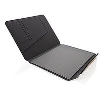 Органайзер Teri из rPET AWARE™ и орехового дерева, A4, черный