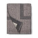 Плед VINGA Monogram из переработанного полиэстера GRS, 170x130 см, серый
