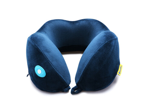 Подушка для путешествий со встроенным массажером Massage Tranquility Pillow, синий