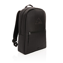 Рюкзак для ноутбука Swiss Peak Deluxe из экокожи (без ПВХ), черный
