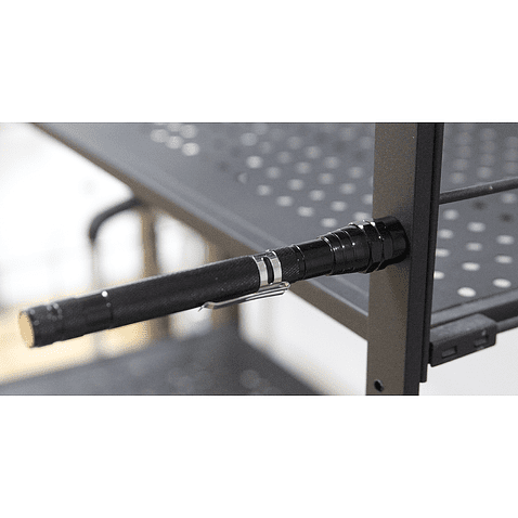 Фонарь телескопический Tools Flashlight, с магнитом, черный