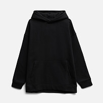 Худи оверсайз унисекс Snuggie, черное, XS/S