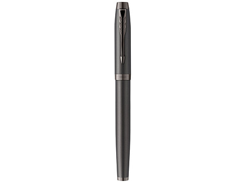 Перьевая ручка Parker IM Monochrome Black, перо:F, цвет чернил: blue, в подарочной упаковке.