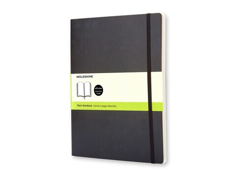 Записная книжка Moleskine Classic Soft (нелинованный), Хlarge (19х25 см), черный