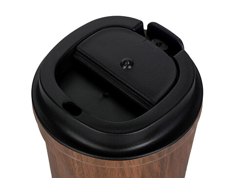Термокружка CAFe COMPACT, 380 мл, wood
