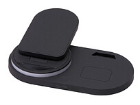 Складная зарядная станция с беспроводной зарядкой Flashport, 15 Вт, черный
