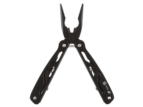 Мультитул Stinger, 100x35 мм, 12 функций, сталь/алюминий, чёрный, в комплекте нейлоновый чехол