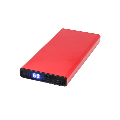 Внешний аккумулятор Höginn в металлическом корпусе, 10000mAh, красный. Внешний аккумулятор Höginn в металлическом корпусе, 10000mAh, красный.