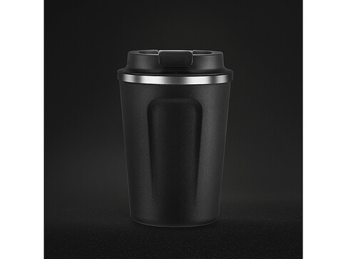 Термокружка CAFe COMPACT, 380 мл, черный