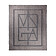 Плед VINGA Monogram из переработанного полиэстера GRS, 170x130 см, серый