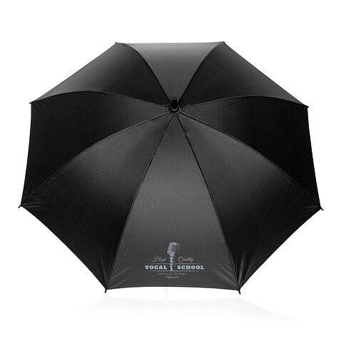 Ультралегкий зонт-трость Swiss Peak из rPET Aware™, d112 см, черный