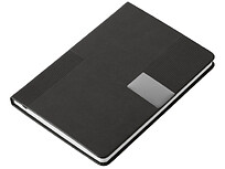 Подарочный набор Tesla с блокнотом А5, ручкой и пауэрбенком на 10 000 mAh, черный