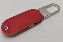 USB-накопитель с карабином, 32 GB, красный