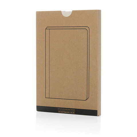 Блокнот Stylo из сахарного тростника (сертификат Bonsucro), A5, синий