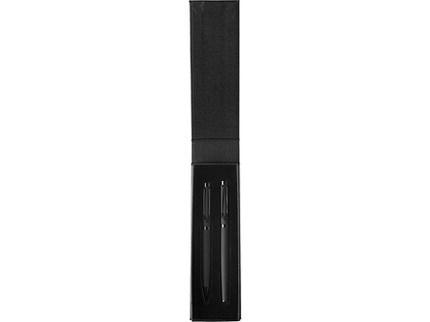 Подарочный набор из 2-х ручек Black Lama soft-touch, черный