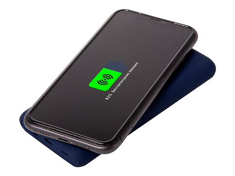 Внешний беспроводной аккумулятор c QC/PD Reload, 10000 mAh, темно-синий