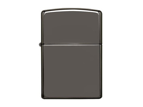 Зажигалка ZIPPO Classic с покрытием Black Ice, латунь/сталь, чёрная, глянцевая, 38x13x57 мм