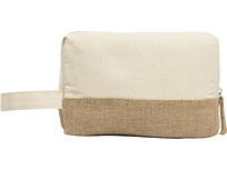 Косметичка Jute с ручкой из хлопка и джута, натуральный