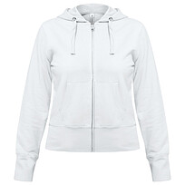 Толстовка женская Hooded Full Zip белая